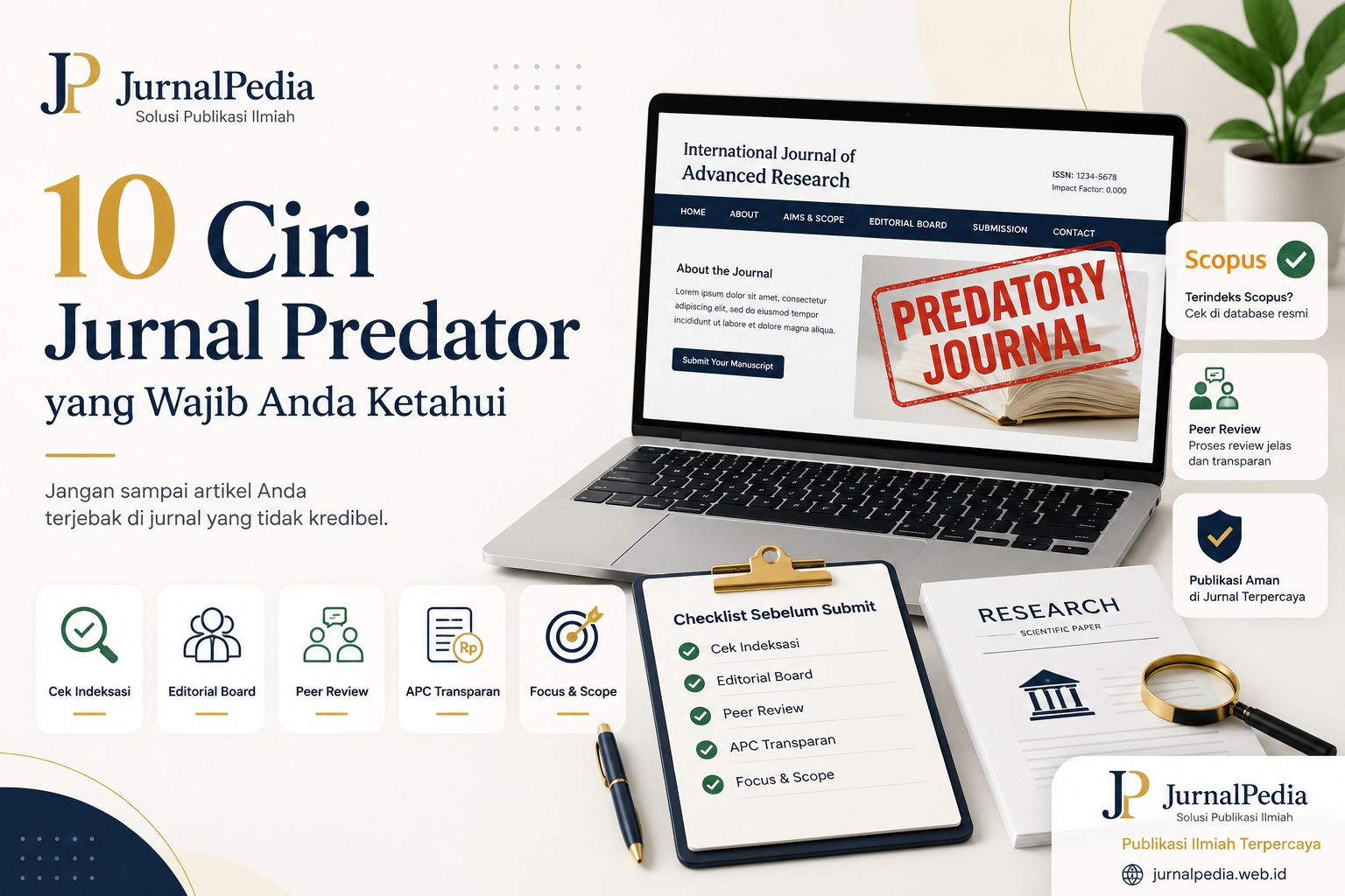 Jangan Sampai Salah Submit! Kenali 10 Ciri Jurnal Predator Sebelum Terlambat